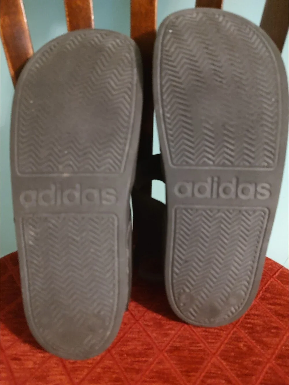 Kids Adidas Lightweight Sandals Black US Size 5 Strap Open Toe